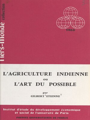 cover image of L'agriculture indienne